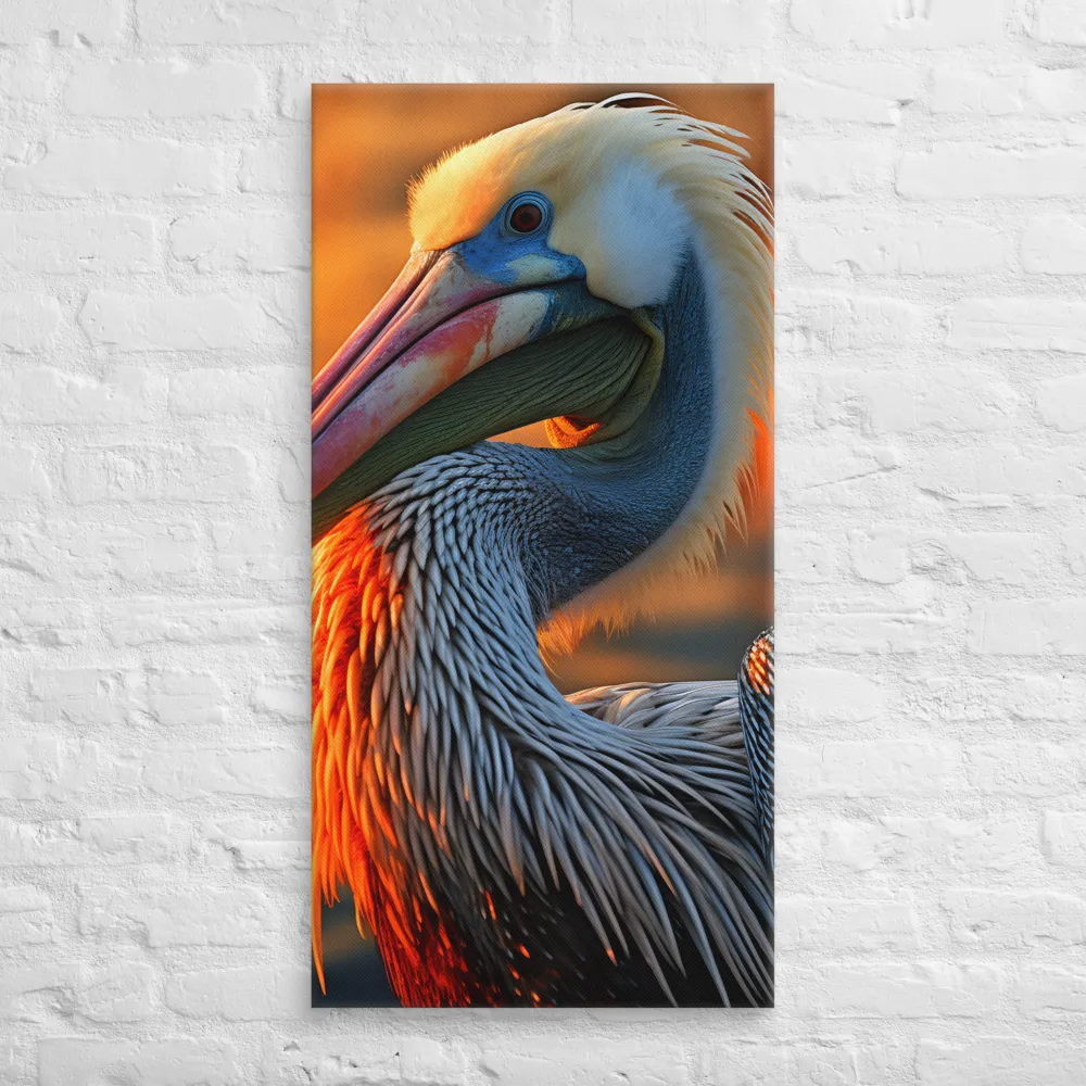 Elegance of the Pelican at Sunset