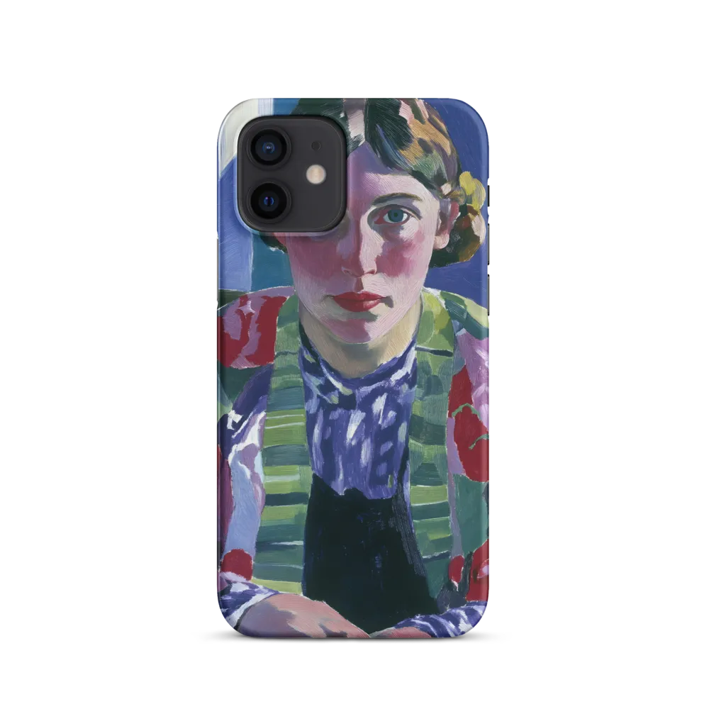 Vibrant Gaze: A Modernist Portrait