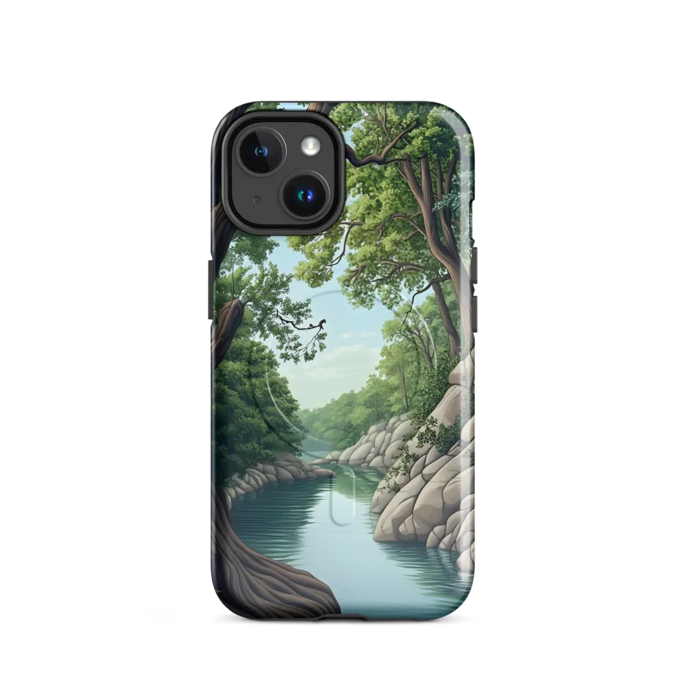 Tranquil Reflections: A Serene River Landscape