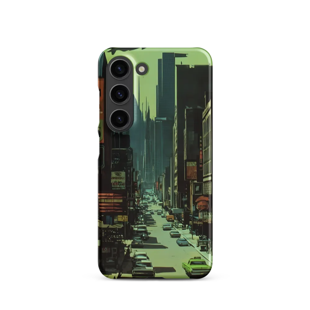 Nostalgic Futurism in Urban Splendor | Phone Case |  S23 | Snap Case | Matte
