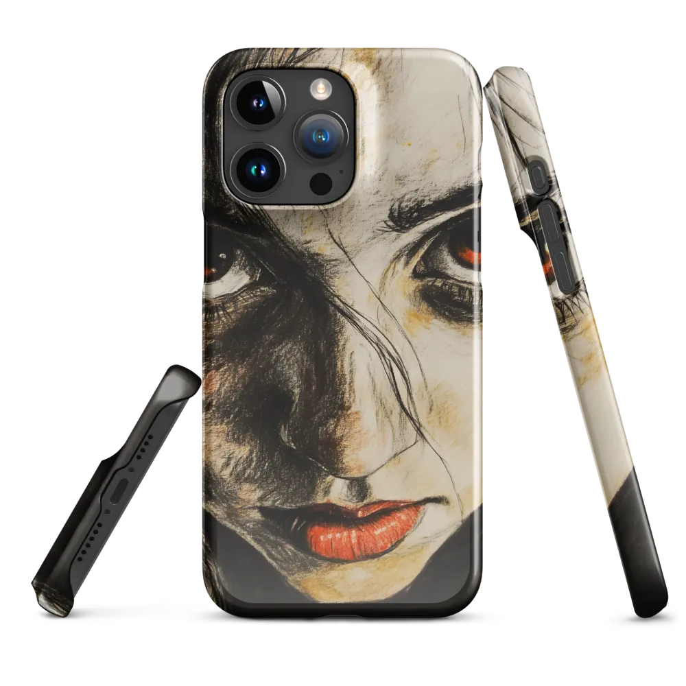 Gaze of Intensity | Phone Case |  15 Pro Max | Snap Case | Glossy