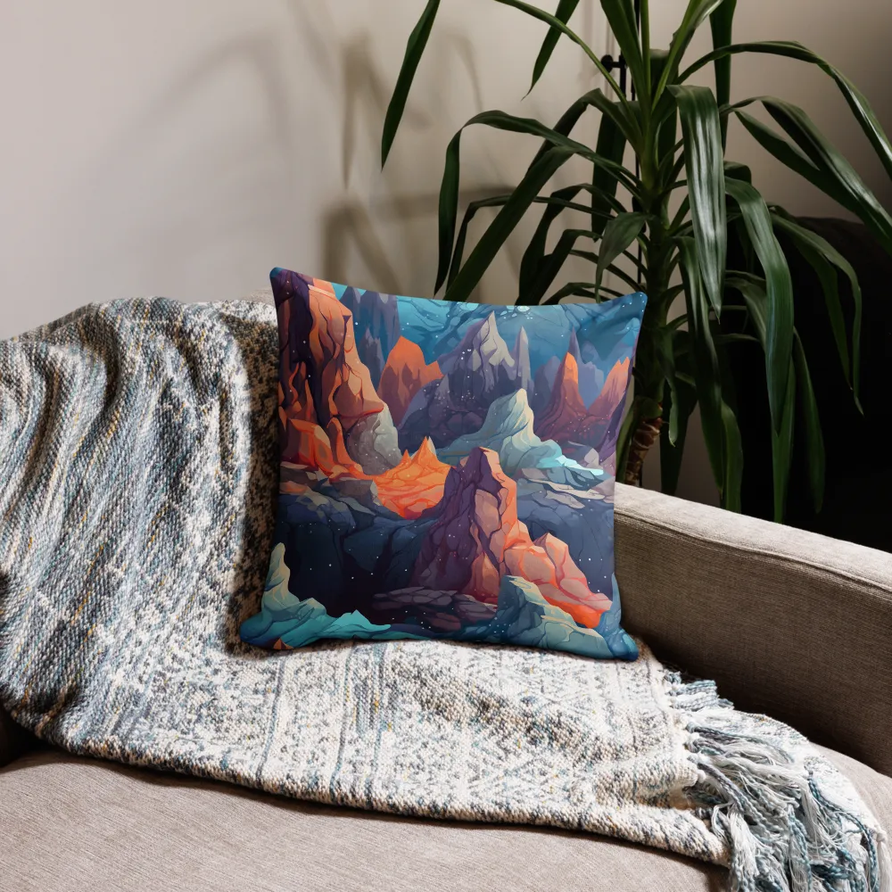 Mystical Peaks of Imagination | Pillow Case | 18″×18″