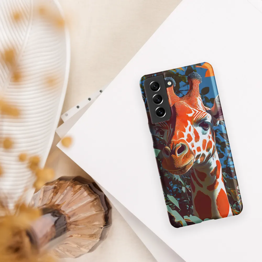 Giraffe in the Lush Canopy | Phone Case |  S21 | Snap Case | Matte