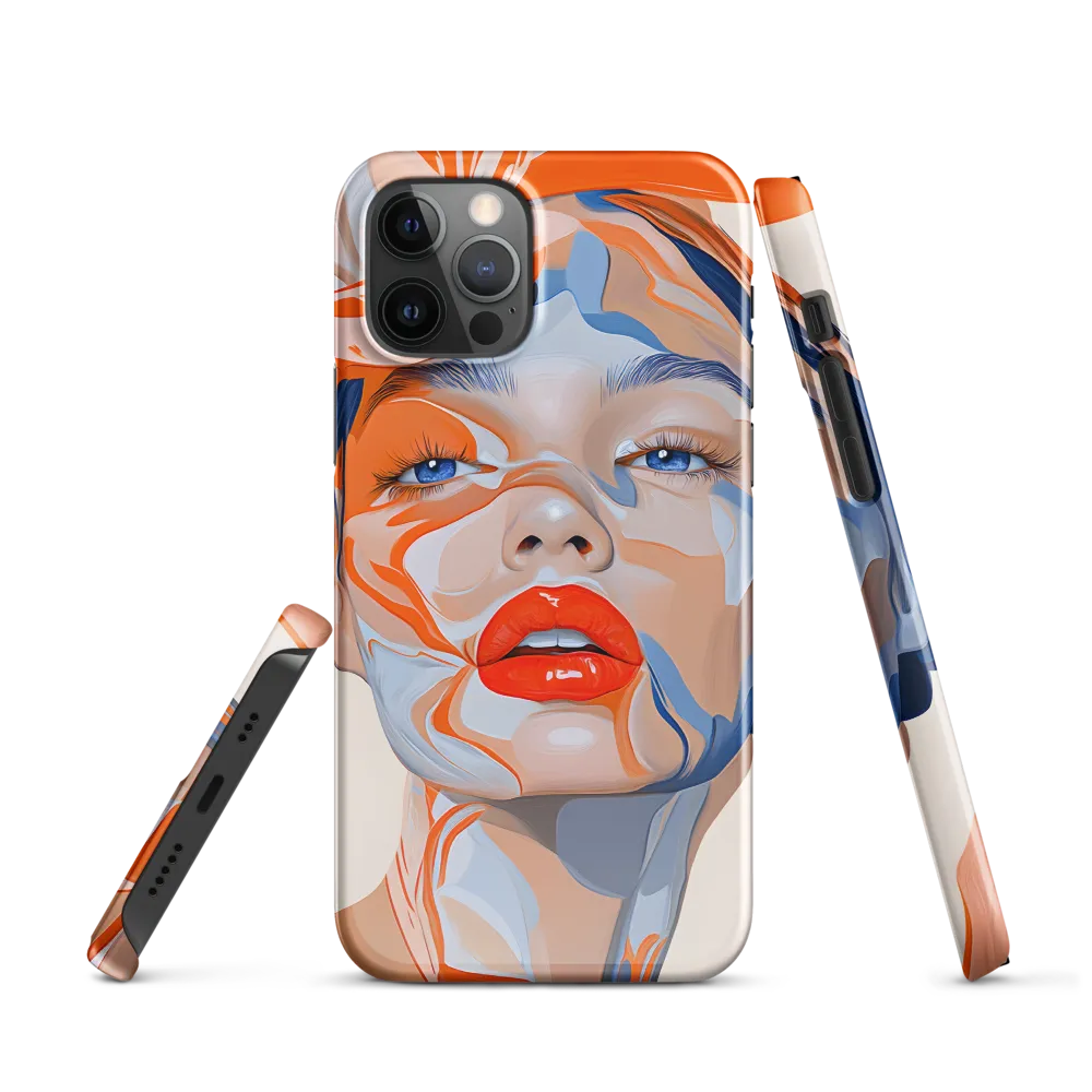 Chromatic Veils — Portrait in Orange and Blue