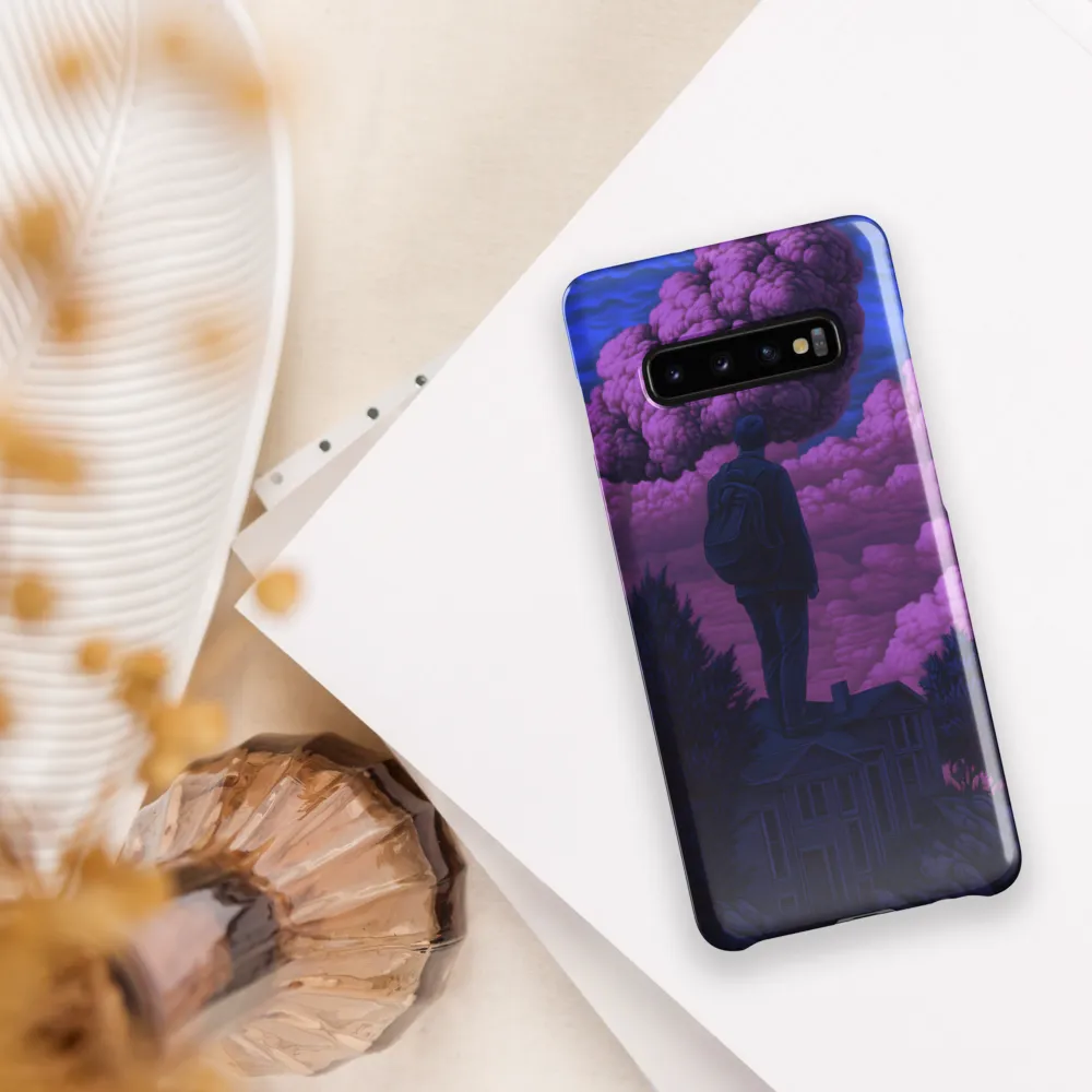 Contemplation Amidst Surreal Clouds | Phone Case |  S10 Plus | Snap Case | Glossy