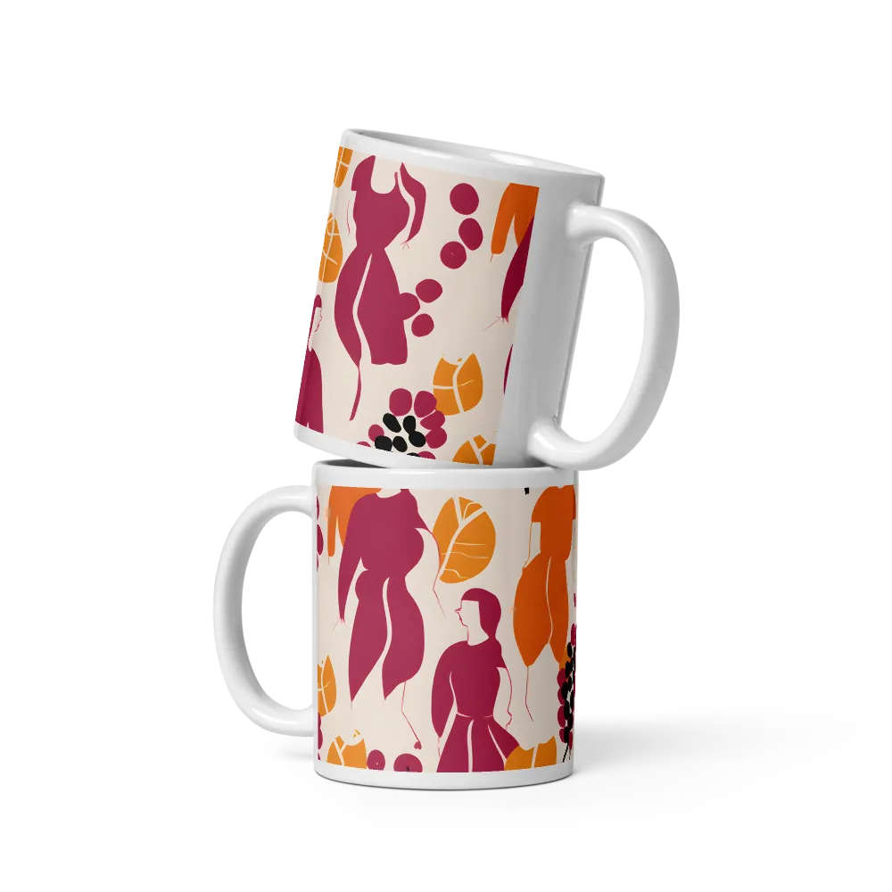 Fashion and Flora: An Abstract Dance | Mugs | Multiple Sizes & Colors