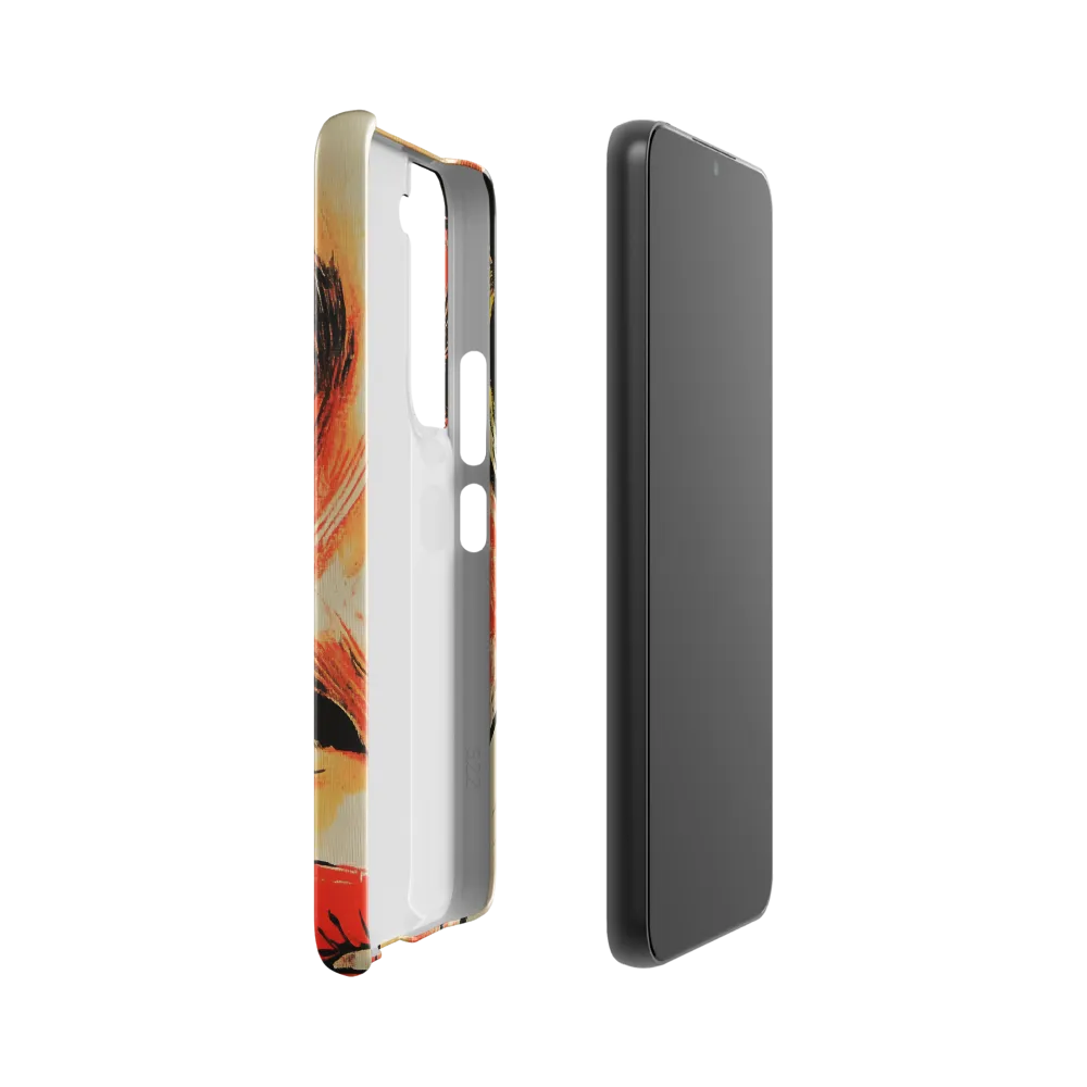 Intense Gaze: A Pop Art Portrait | Phone Case |  S22 | Snap Case | Glossy