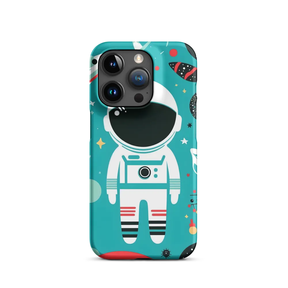 Whimsical Astronaut in Cosmic Wonderland