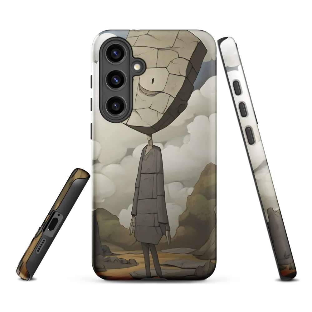 Whimsical Stone Figure in a Rocky Landscape | Phone Case |  S24 Plus | Tough Case | Matte