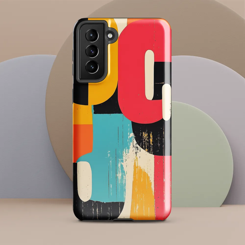 Colorful Curves: Numbers in Harmony | Phone Case |  S21 Plus | Tough Case | Glossy