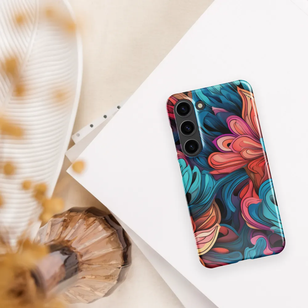 Floral Symphony | Phone Case |  S23 | Snap Case | Glossy
