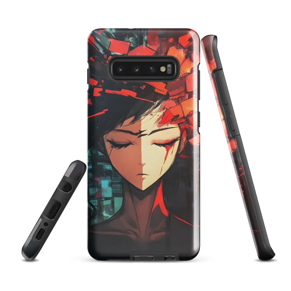 Fragmented Mind: The Silent Struggle | Phone Case |  S10 Plus | Tough Case | Glossy