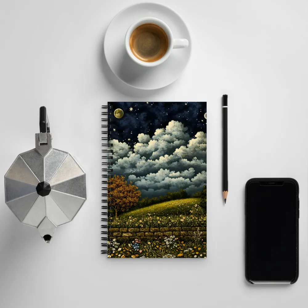 Whispers of a Dreamy Night | Spiral Notebook