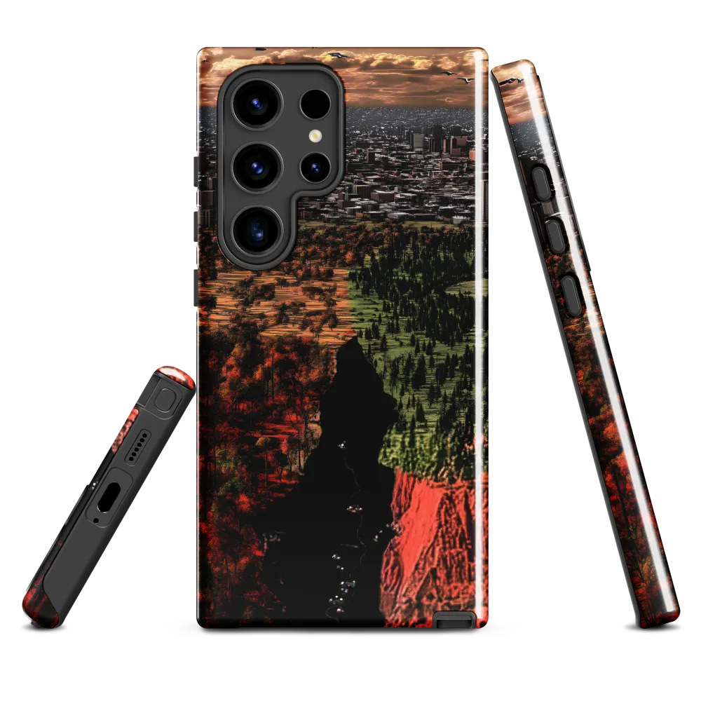 Harmony and Dissonance: A Landscape of Contrasts | Phone Case |  S24 Ultra | Tough Case | Glossy