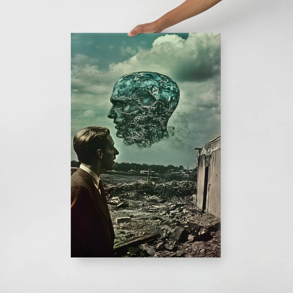Ethereal Reflections: Identity in a Fragmented World | Canvas | 24″×36″