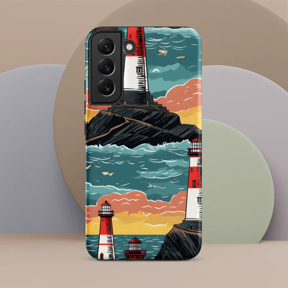 Lighthouses in a Whimsical Ocean