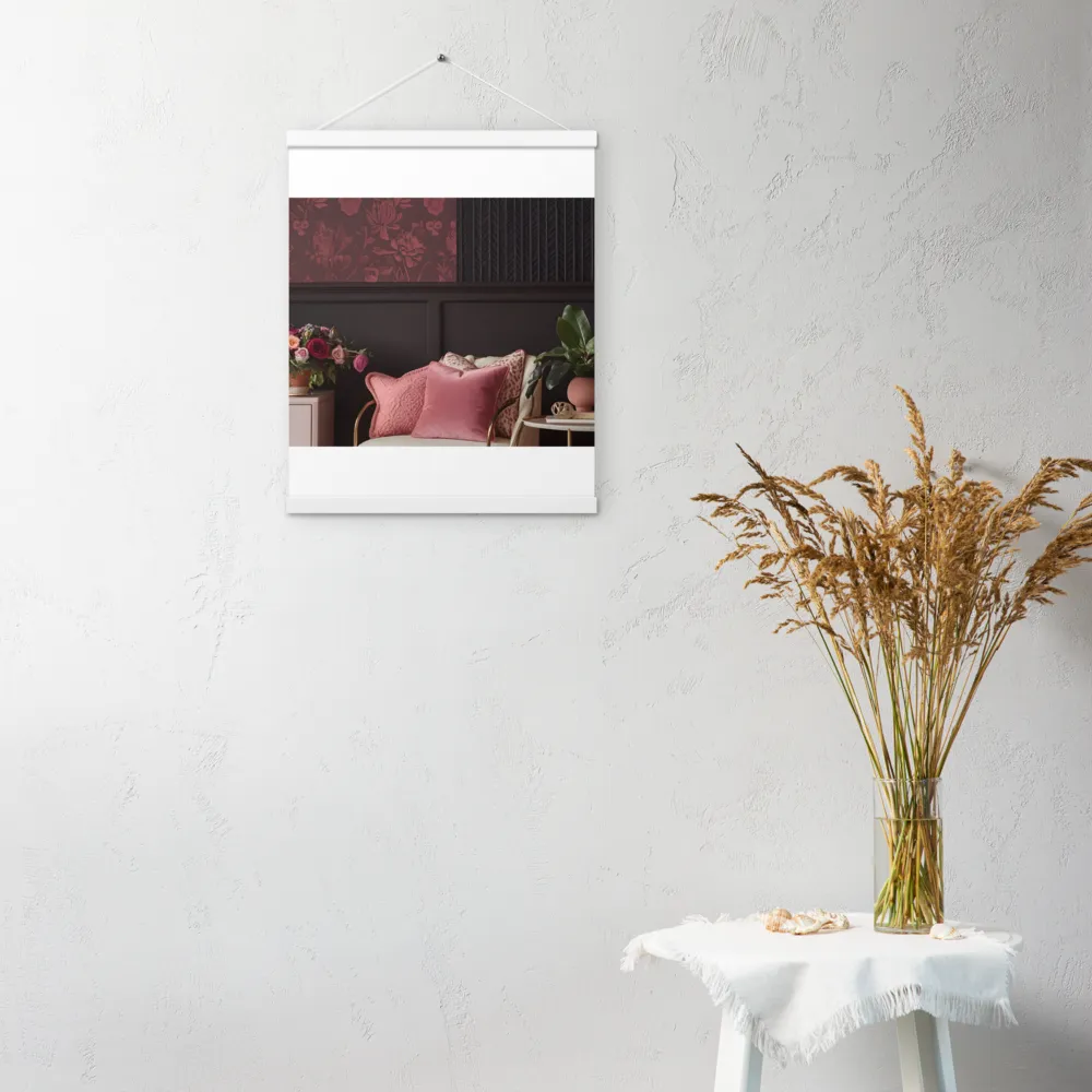 Elegance in Contrast: A Modern Interior Design | Poster With White Wood Hanger | 16″×20″