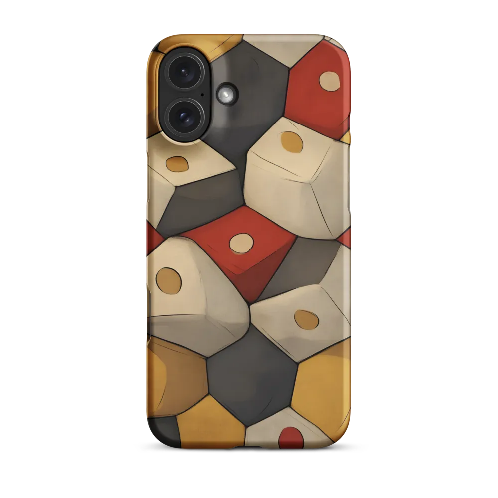 Interlocking Hexagons: An Abstract Dance of Color