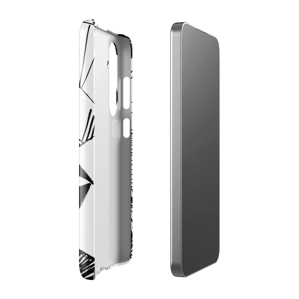 Dynamic Geometry in Ink | Phone Case |  S24 Plus | Snap Case | Glossy