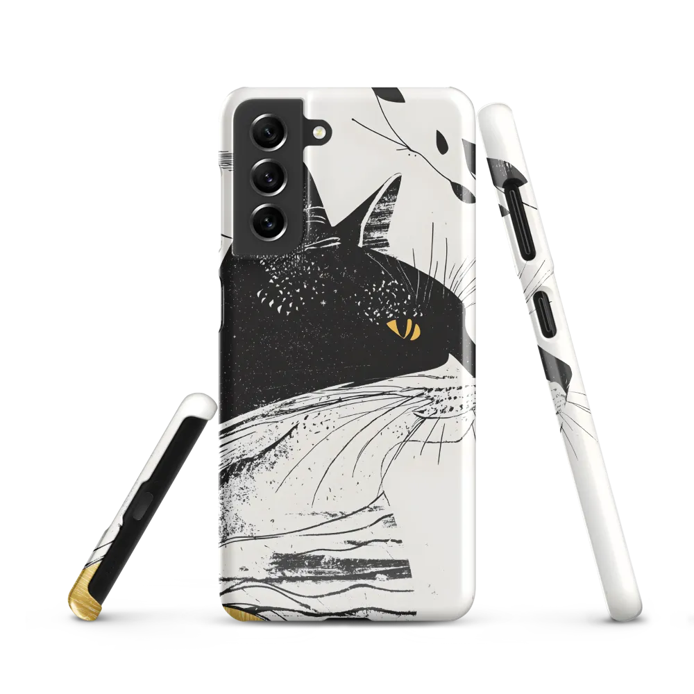 Whiskered Elegance: A Minimalist Cat Profile
