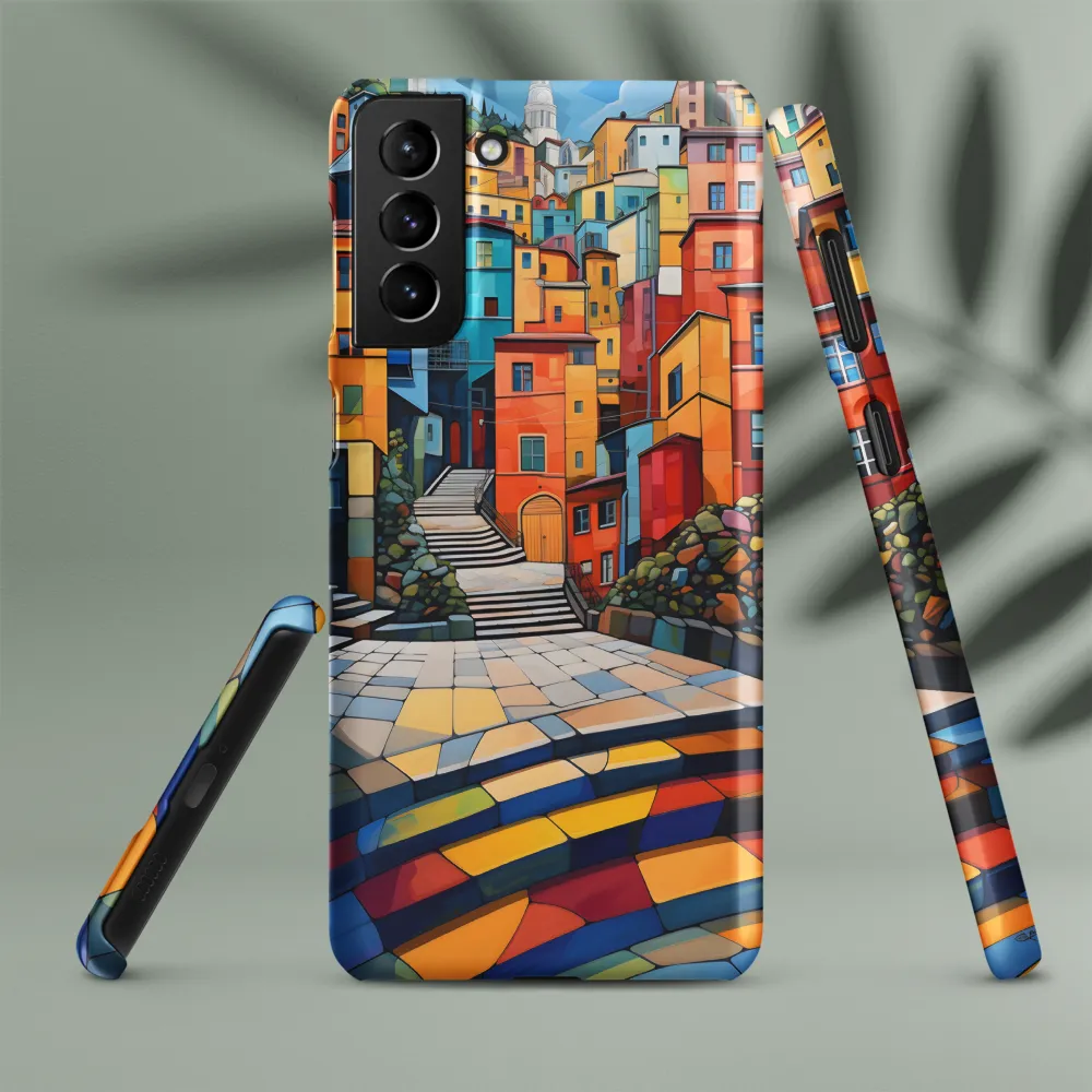 Vibrant Village: A Cubist Journey