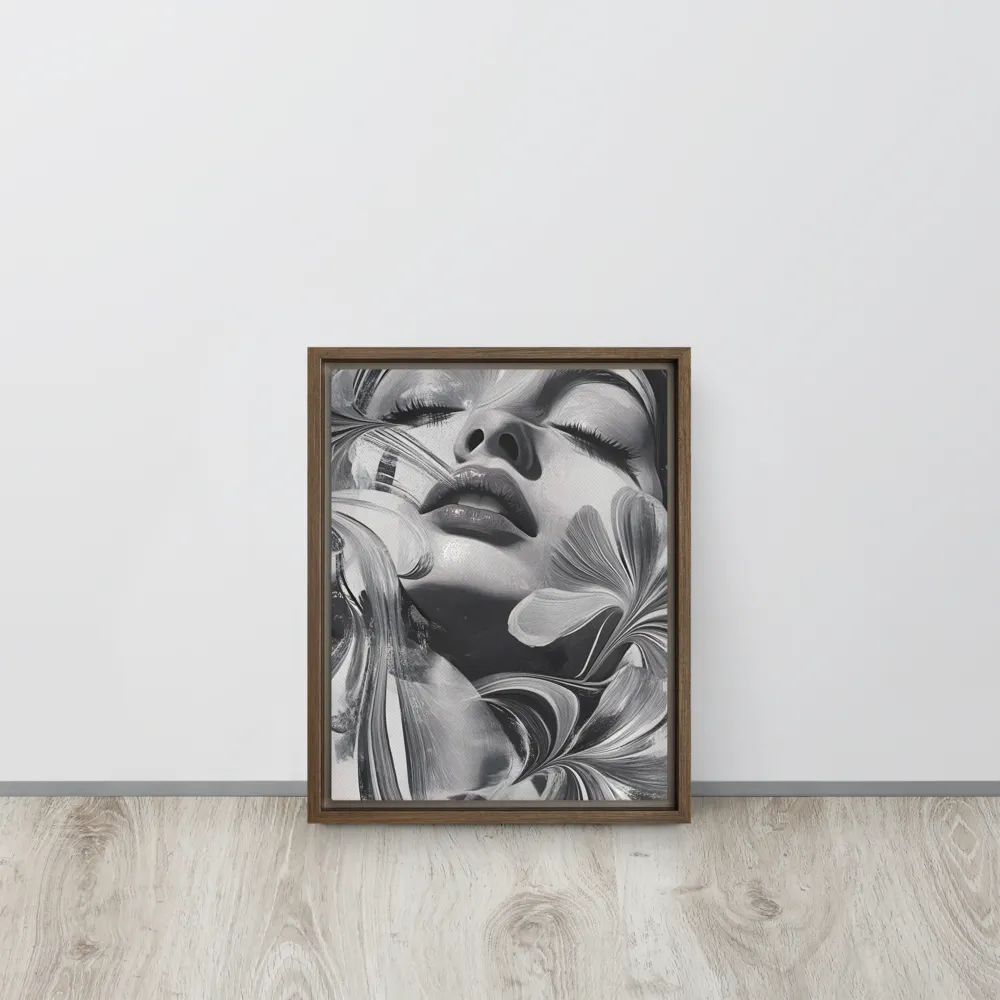 Harmony of Flows | Canvas with Brown Frame | 11″×14″