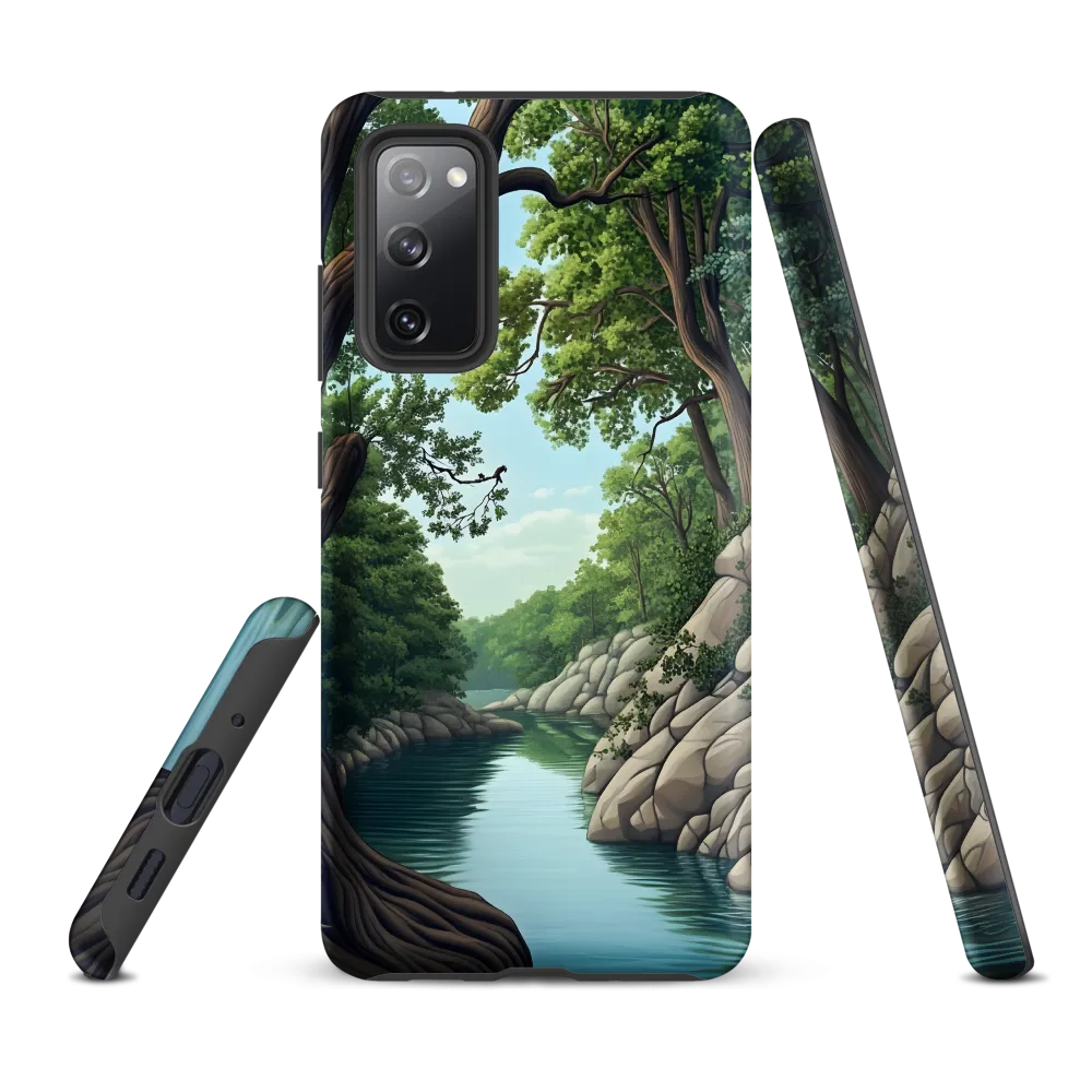 Tranquil Reflections: A Serene River Landscape