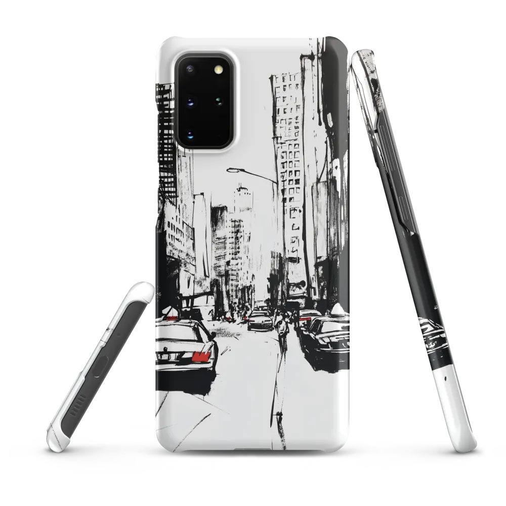 Urban Pulse: A Monochromatic Journey | Phone Case |  S20 Plus | Snap Case | Matte