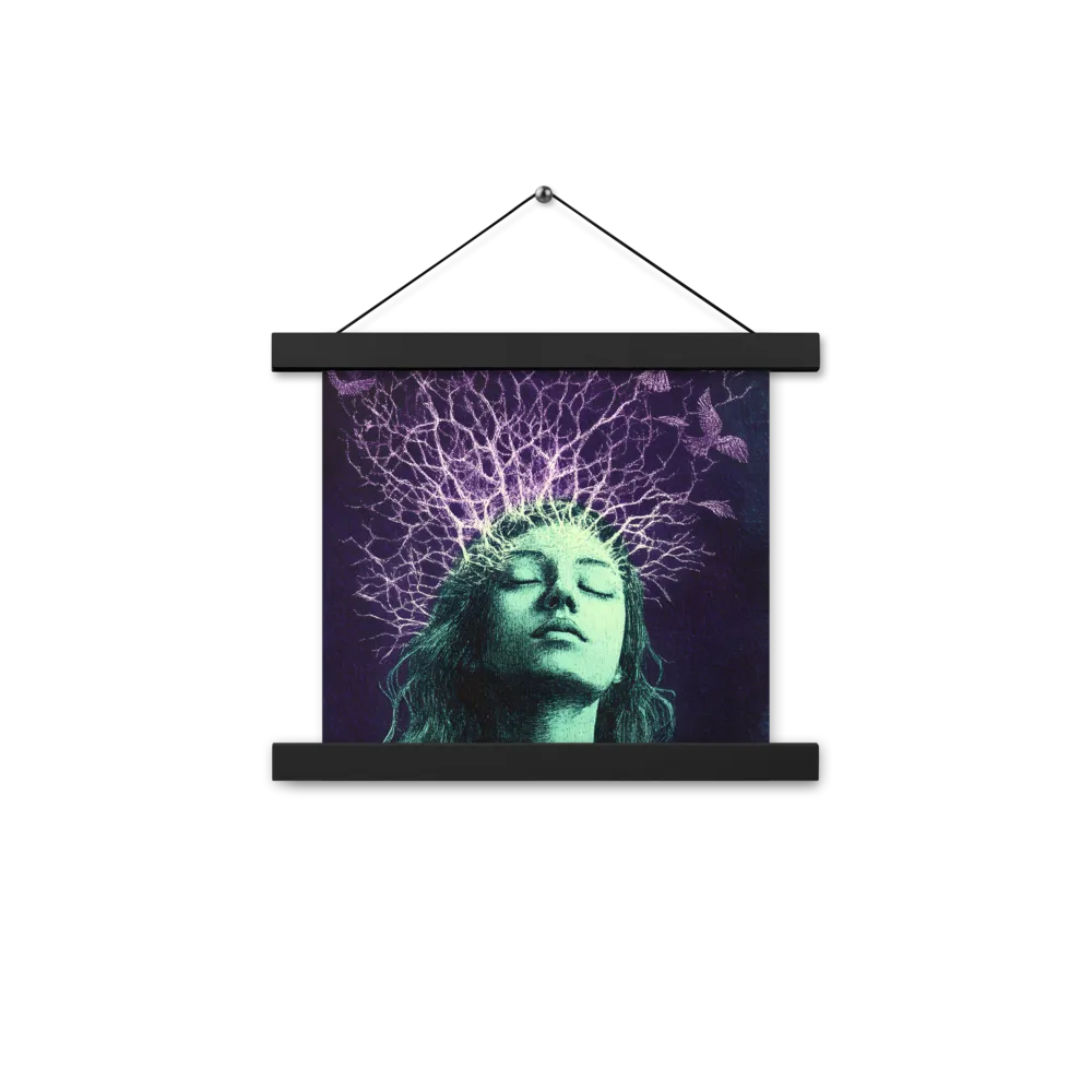 Whispers of Freedom | Poster With Black Wood Hanger | 10″×10″