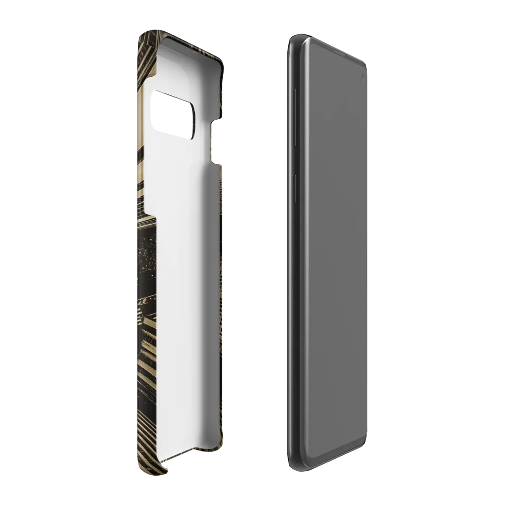 Urban Symphony: Aerial Perspective of City Life | Phone Case |  S10 Plus | Snap Case | Matte