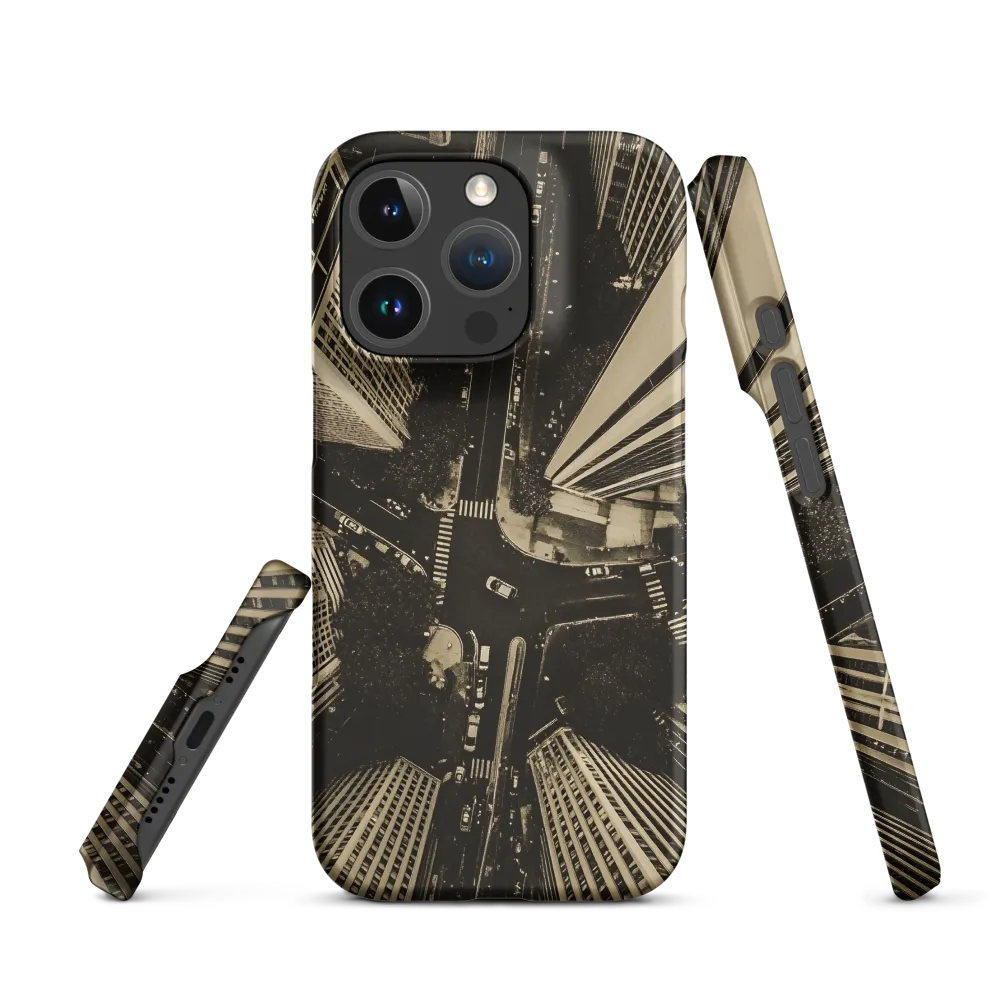 Urban Symphony: Aerial Perspective of City Life | Phone Case |  16 Pro | Snap Case | Matte