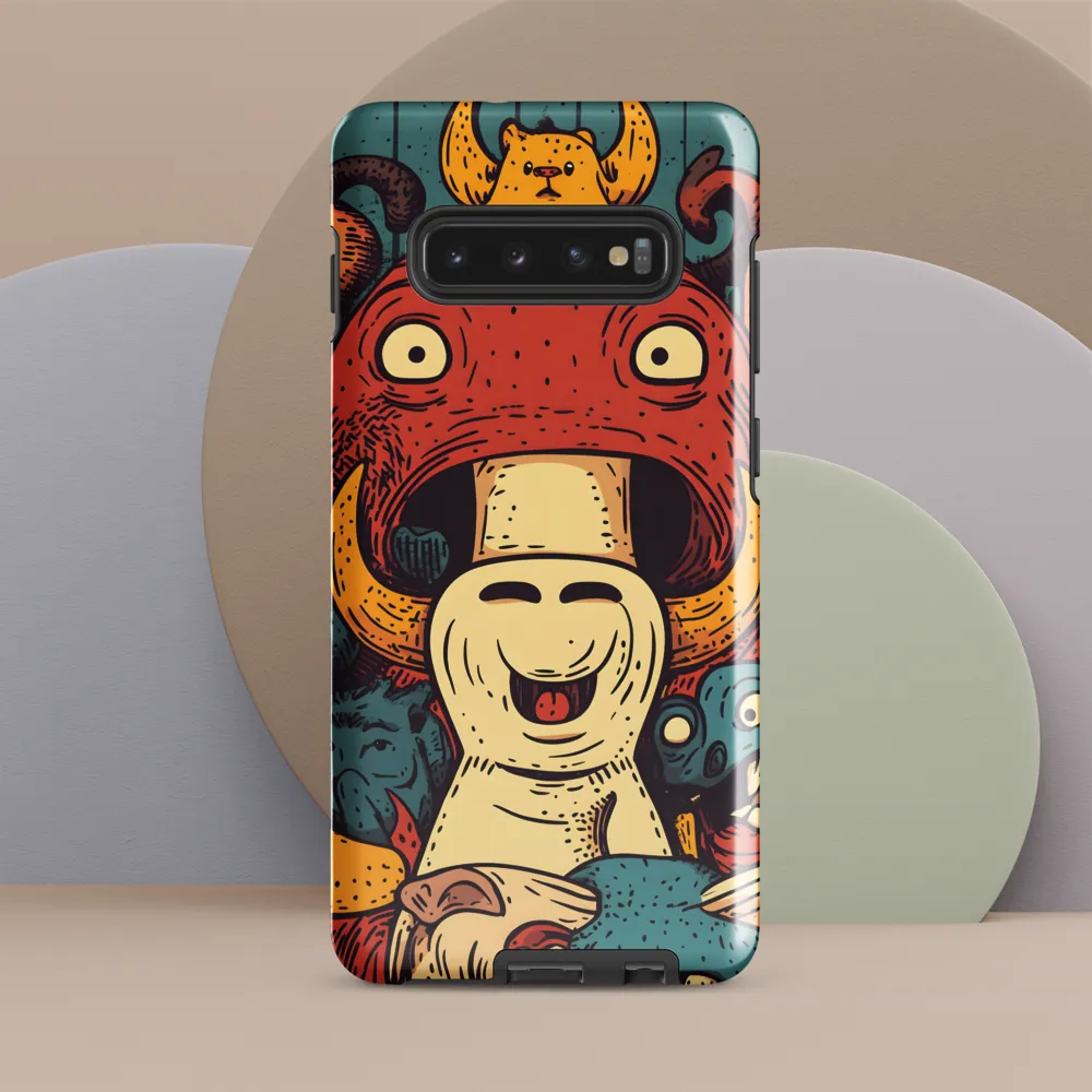 Whimsical Gathering of Creatures | Phone Case |  S10 Plus | Tough Case | Glossy