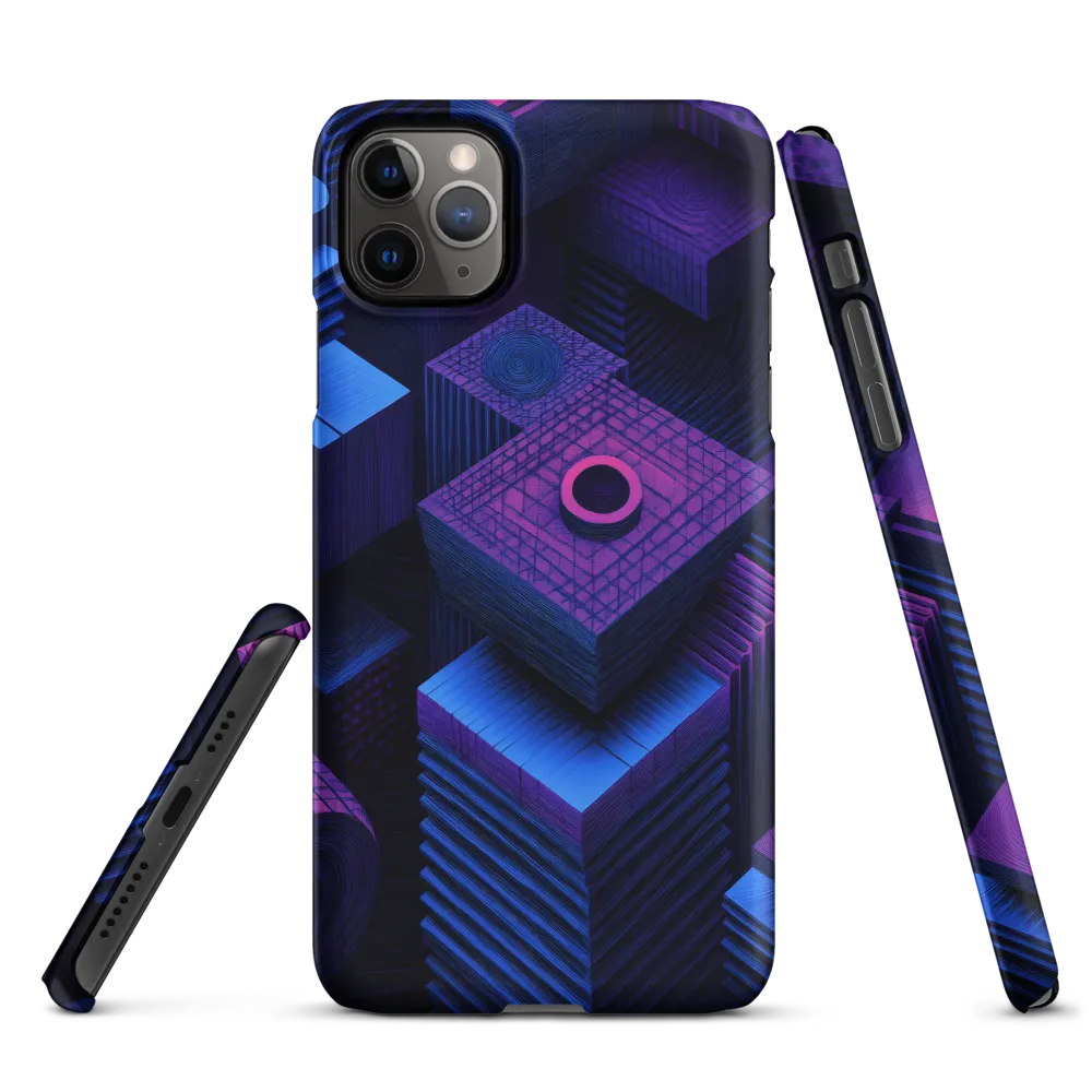 Geometric Dreams in Blue and Purple