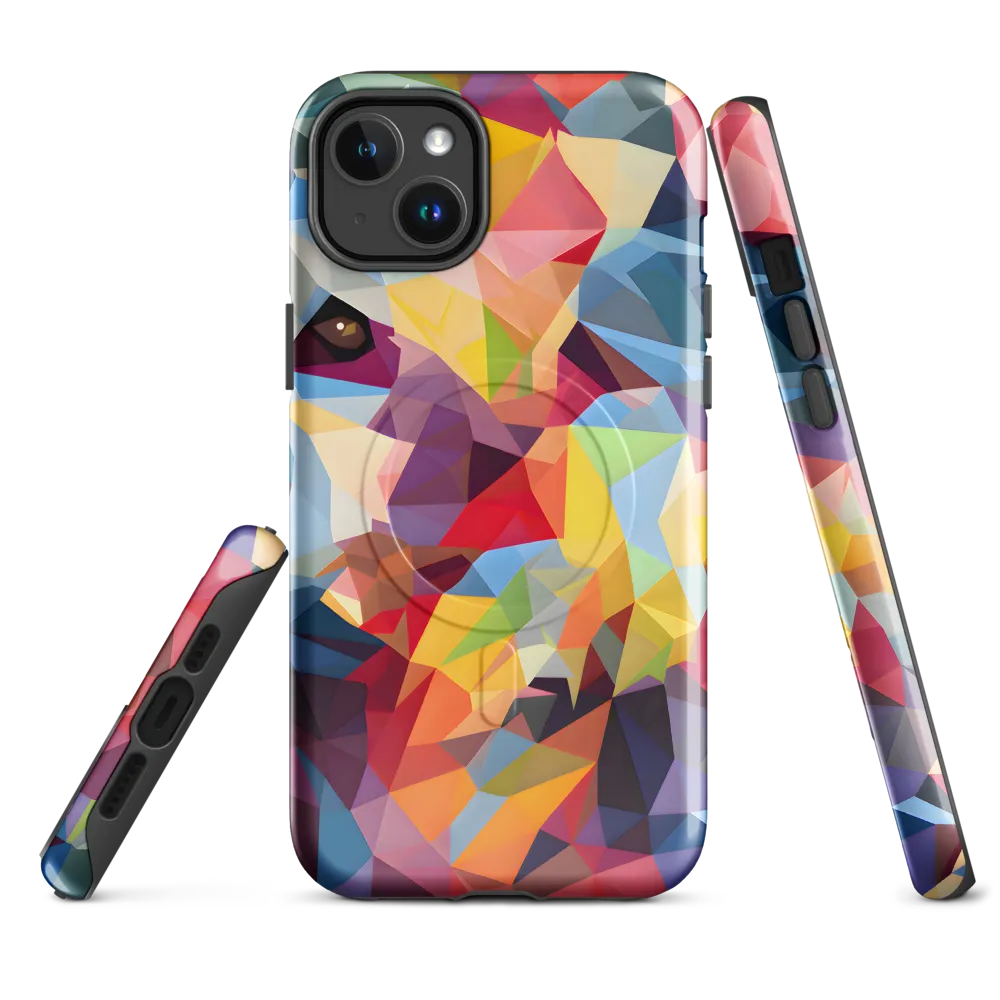 Playful Geometry: The Bear's Face | Phone Case |  14 Plus | MagSafe® Tough Case | Glossy