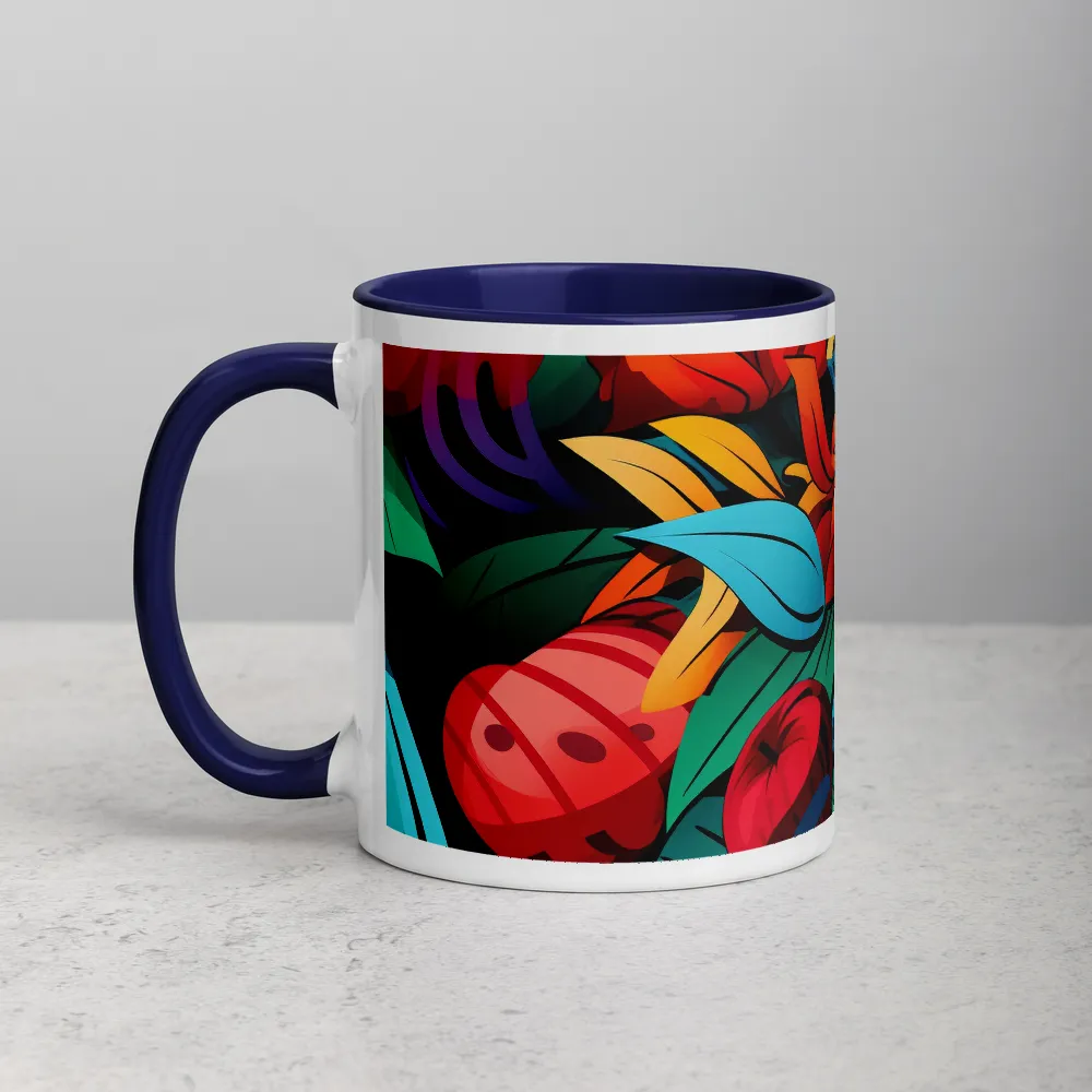 Colorful Flower and Fruit Arrangement | Mug