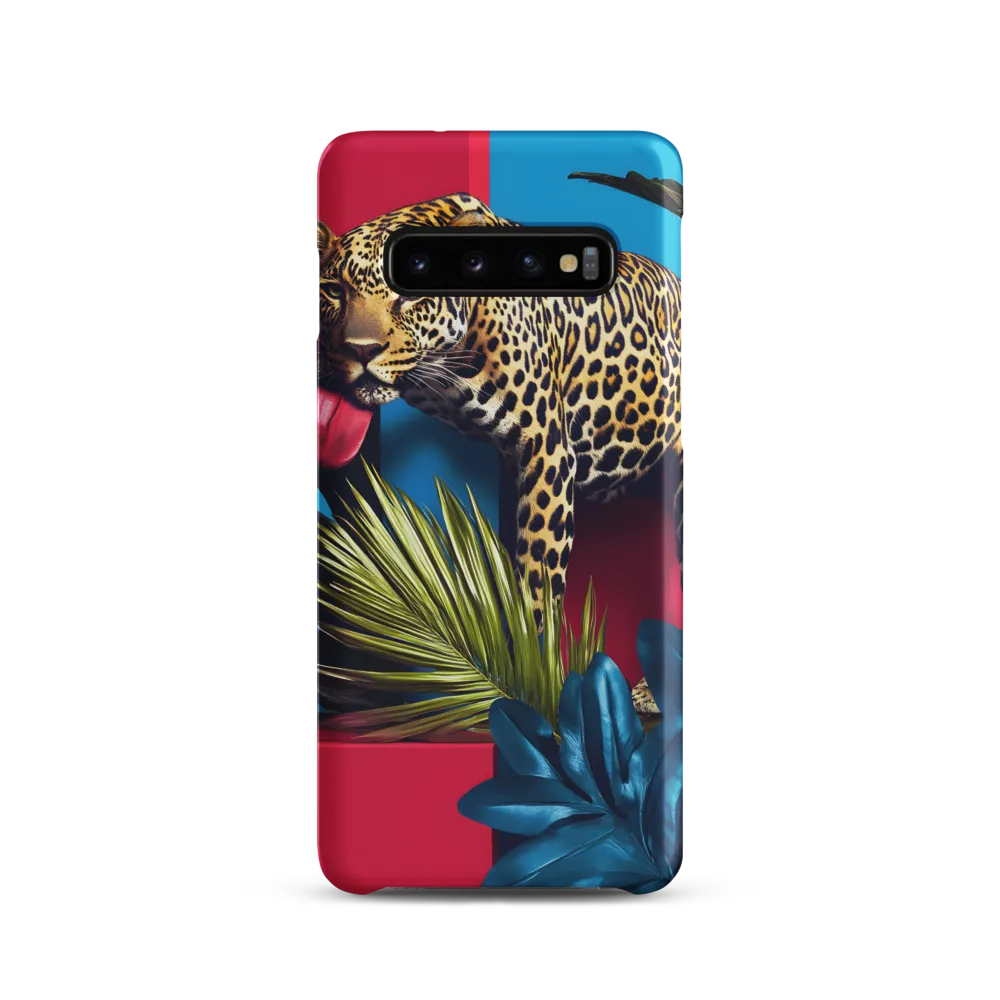 Playful Leopard in Vibrant Paradise