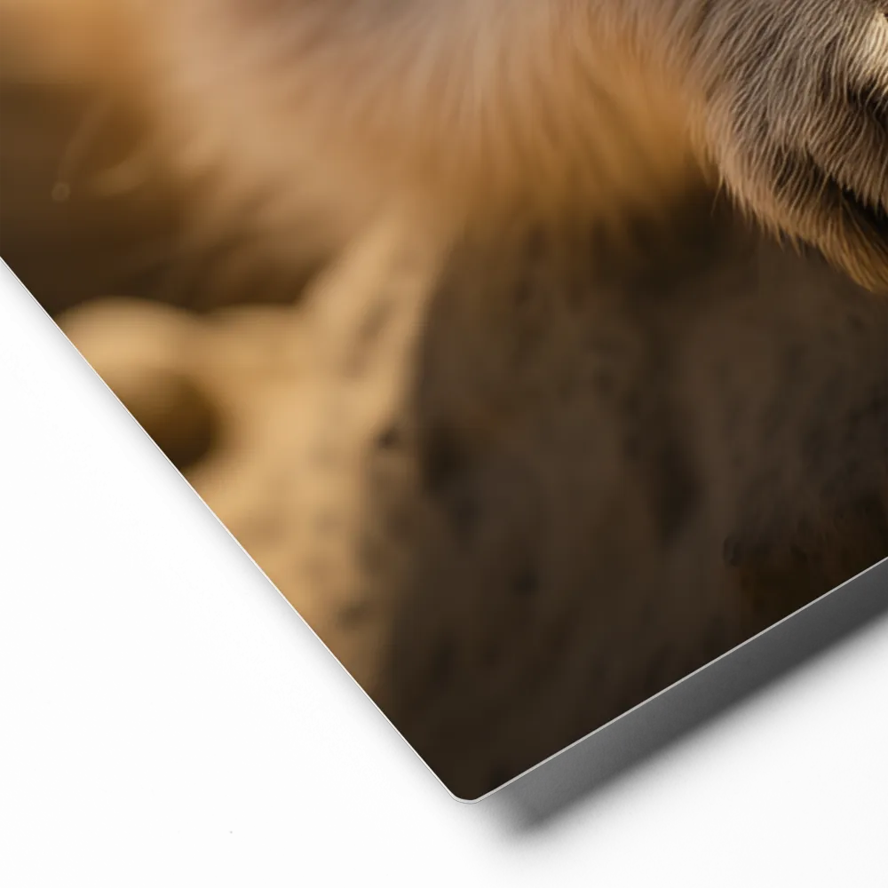 Curious Stance: The Meerkat's Gaze | Metal Print | 11″×14″