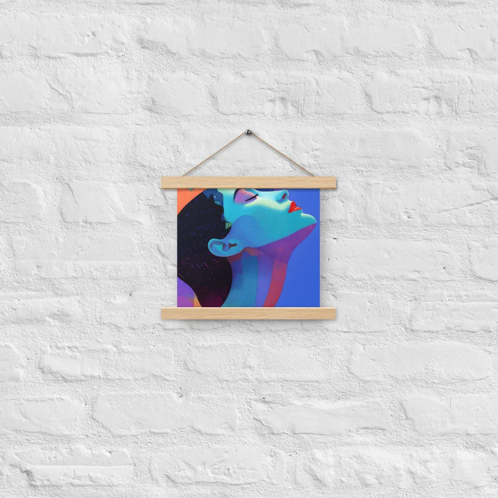 Ethereal Reverie | Poster With Oak Wood Hanger | 10″×10″