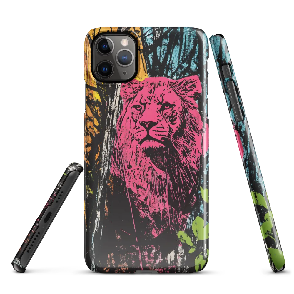 Fierce Vibrance: The Pink Lion | Phone Case |  11 Pro Max | Snap Case | Glossy