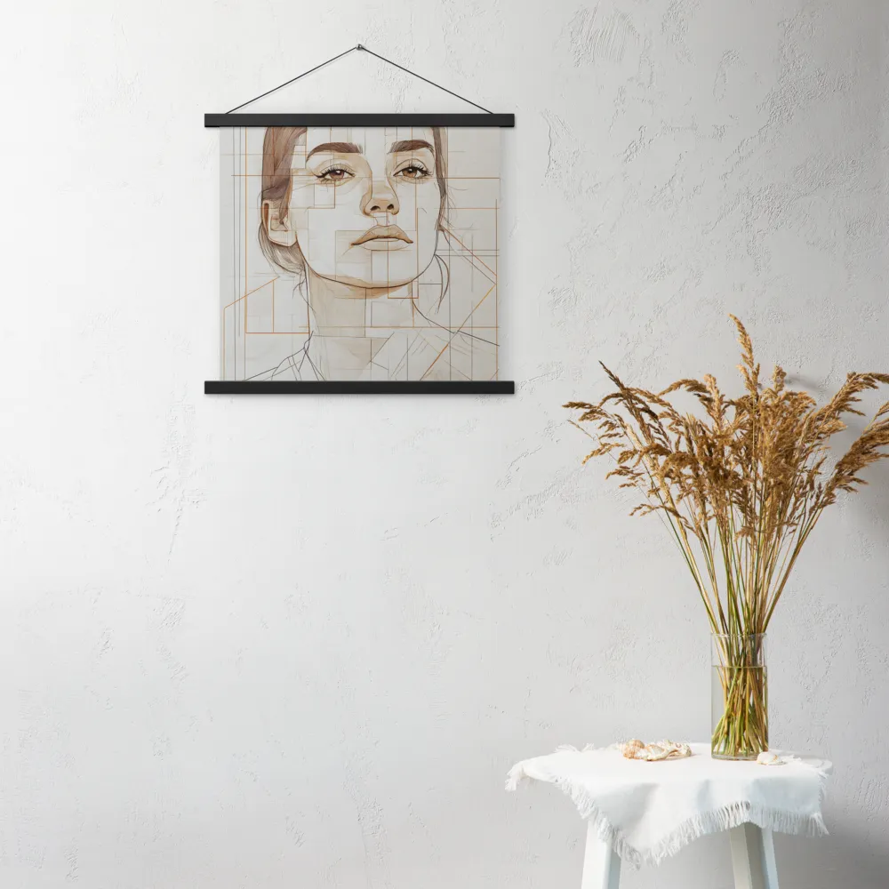 Geometric Serenity: A Minimalist Portrait