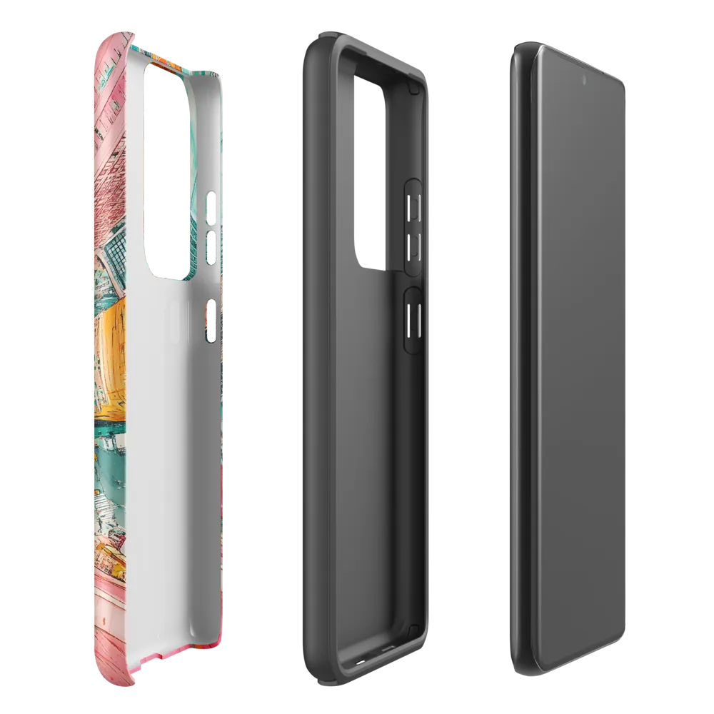 Vertical Horizons: A Surreal Cityscape Adventure | Phone Case |  S21 Ultra | Tough Case | Matte