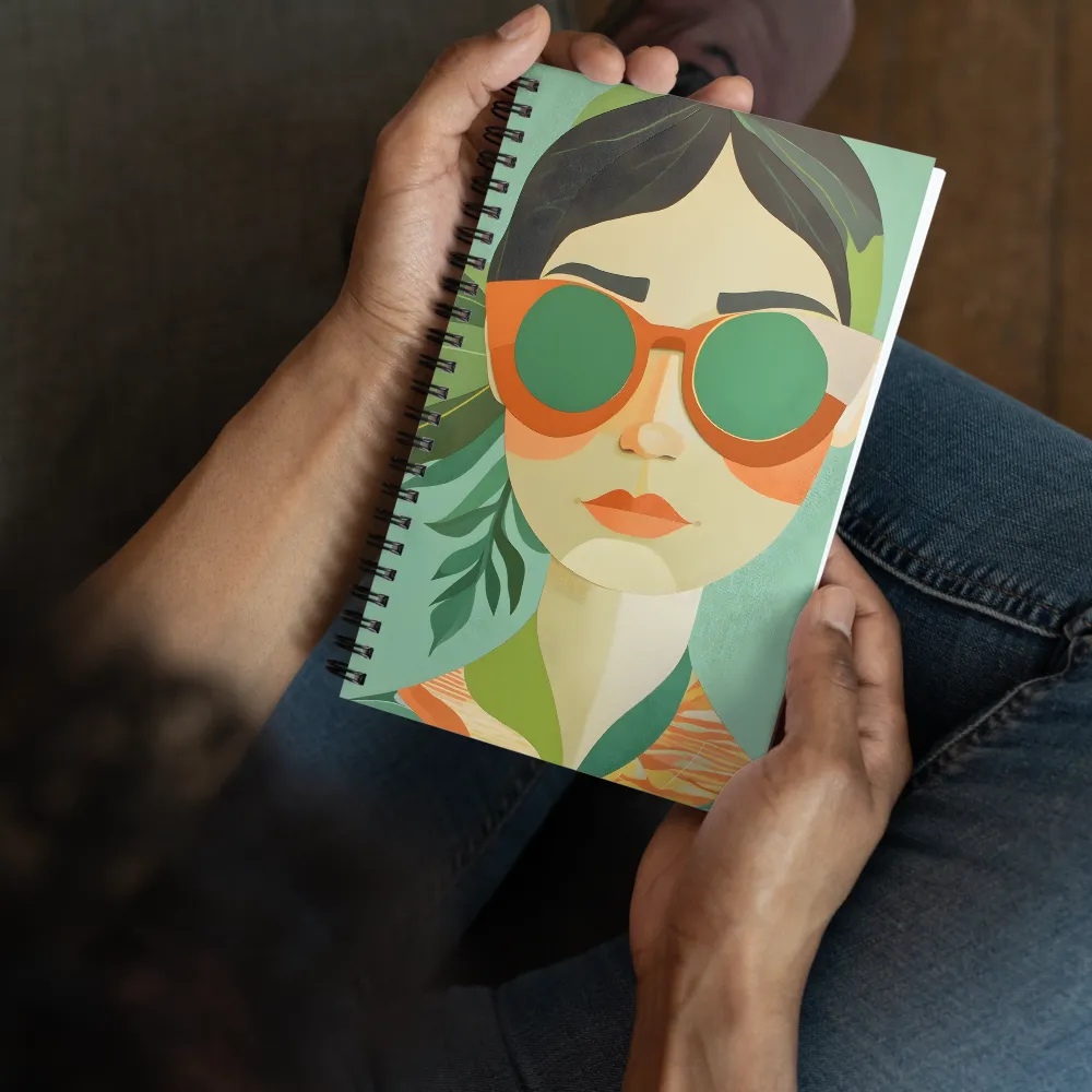 Bold Serenity: A Modern Portrait | Spiral Notebook