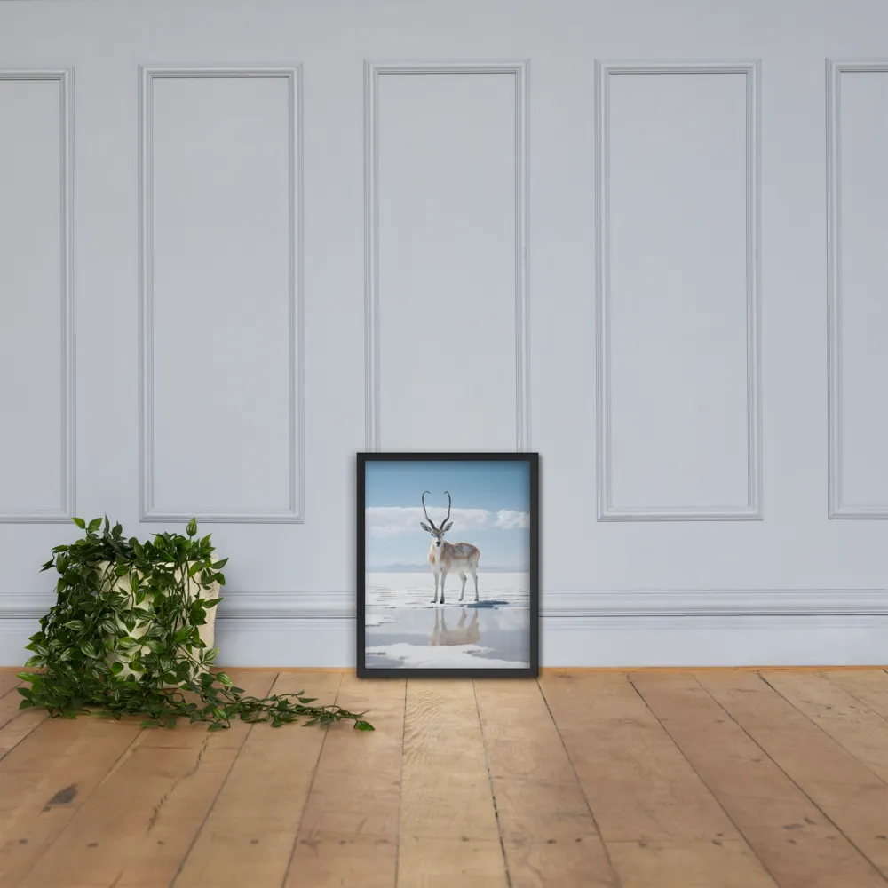 Reflection of Serenity | Poster with Black Frame | 16″×20″