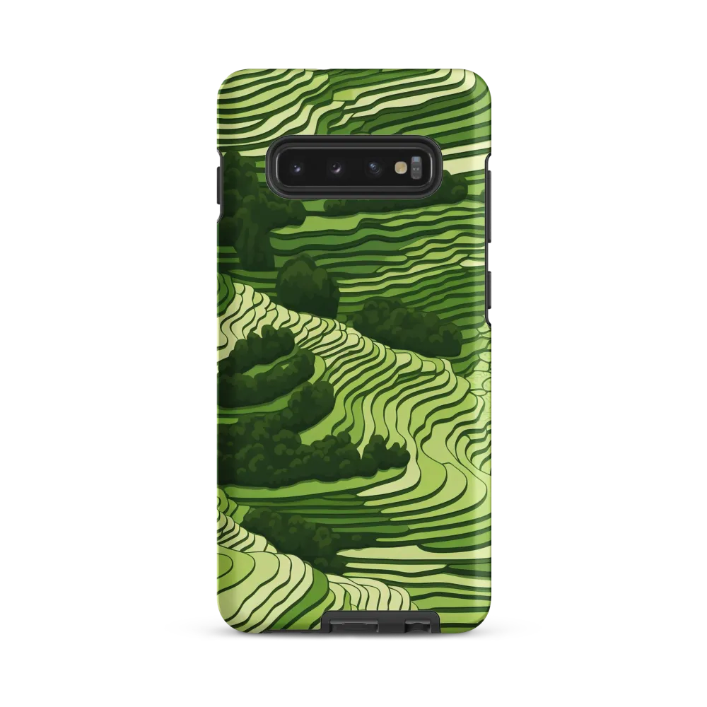 Waves of Green: An Abstract Landscape