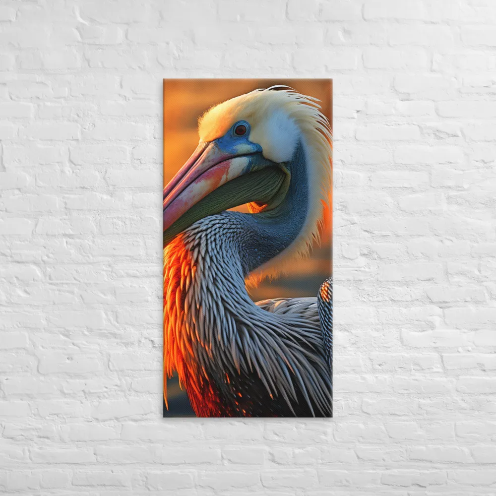 Elegance of the Pelican at Sunset