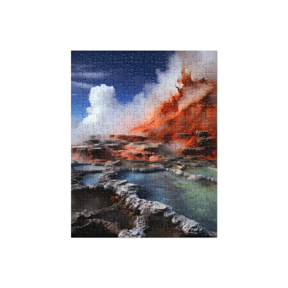 Nature's Fury: The Volcano's Expression | Jigsaw Puzzle | 252 pieces