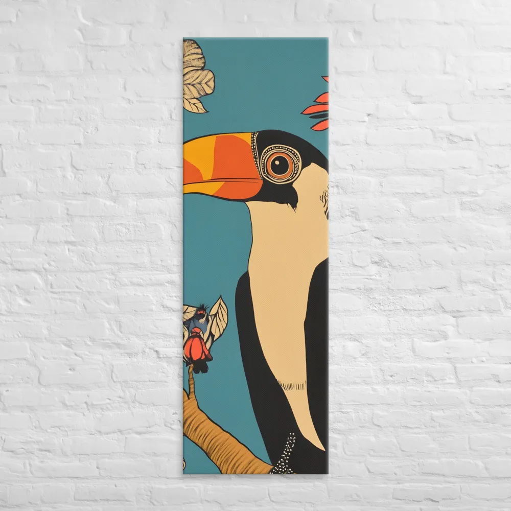 Tropical Majesty: The Toucan at Rest | Canvas | 20″×60″