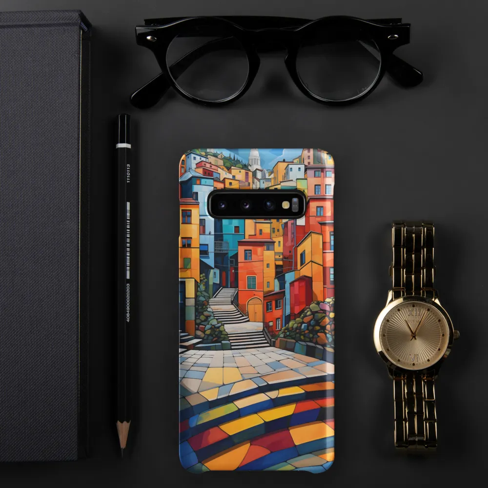 Vibrant Village: A Cubist Journey