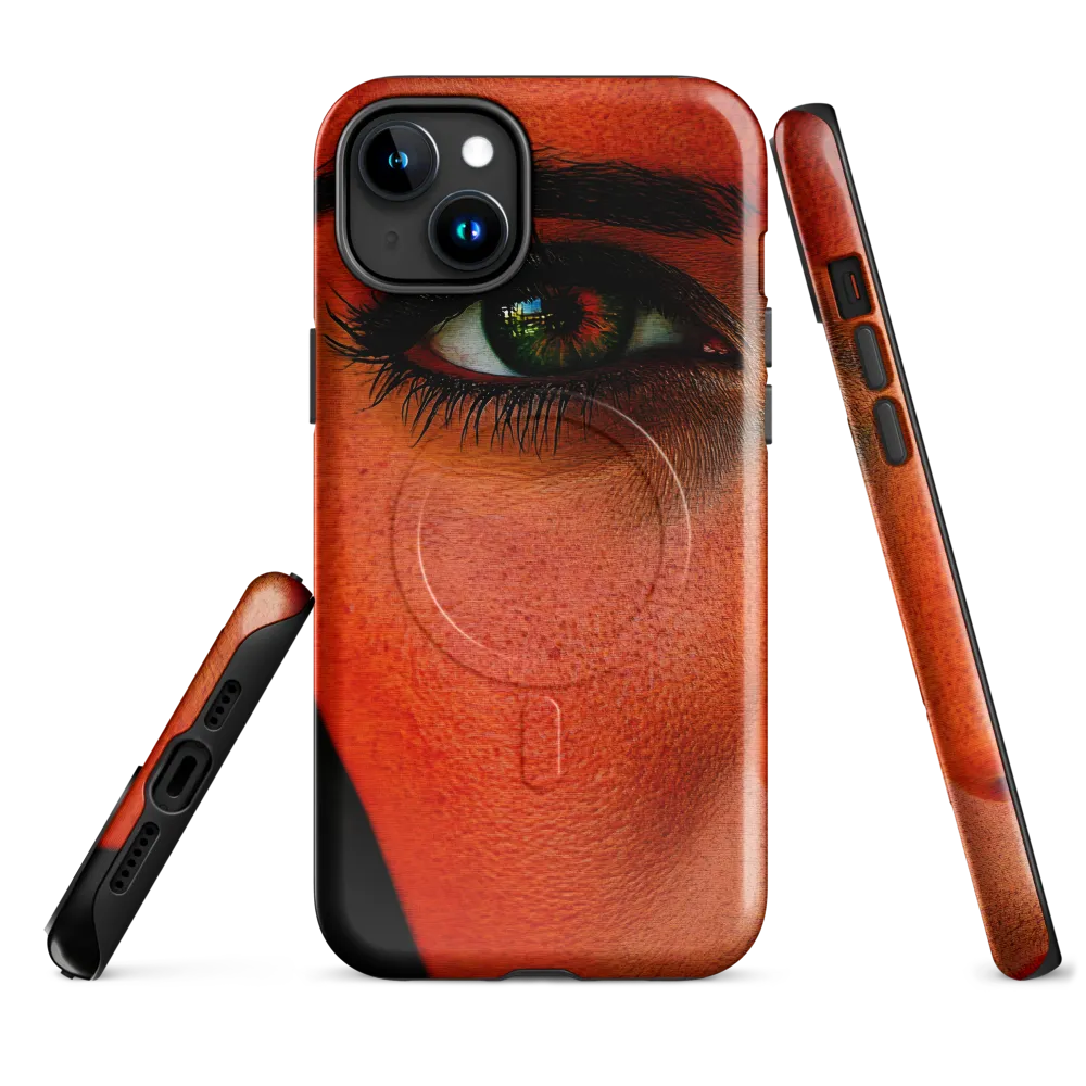 Gaze of Intensity | Phone Case |  15 Plus | MagSafe® Tough Case | Glossy