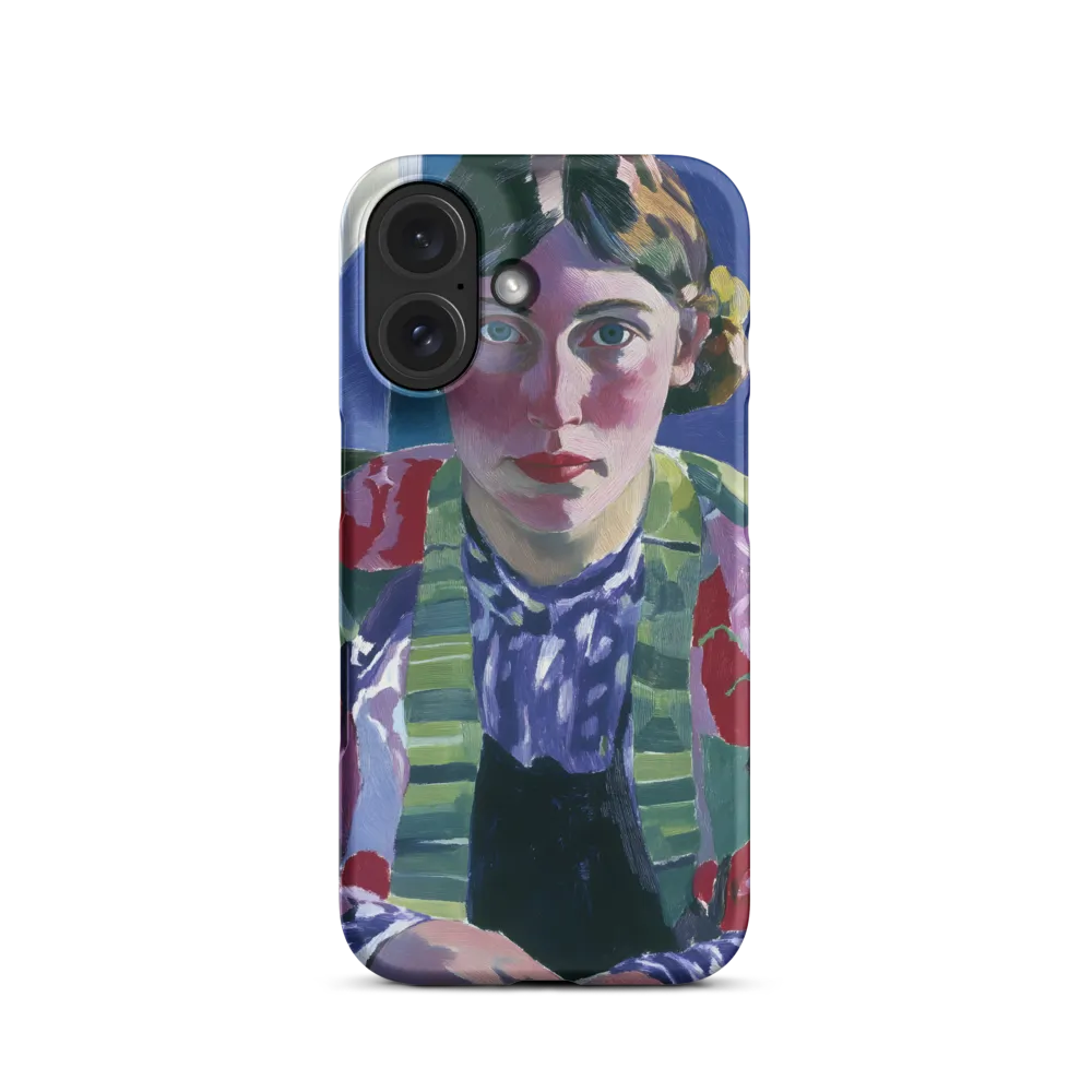 Vibrant Gaze: A Modernist Portrait